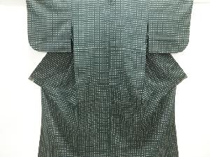 (あ812)力強い黄緑×黒×水色×金の青海波のアンティーク振袖㊗️袋帯と②点セット リサイクル・アンティーク着物販売：Shinei